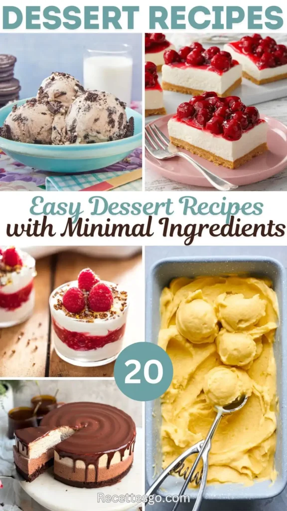 20 Easy Dessert Recipes