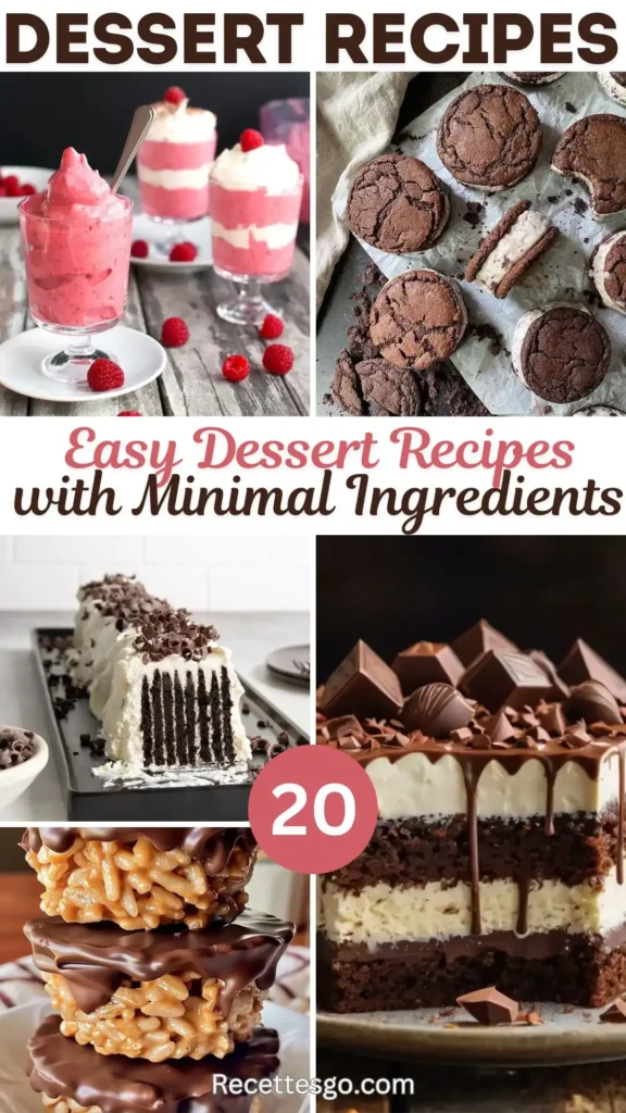 28 Easy Dessert Recipes: Sweet Treats with Minimal Ingredients