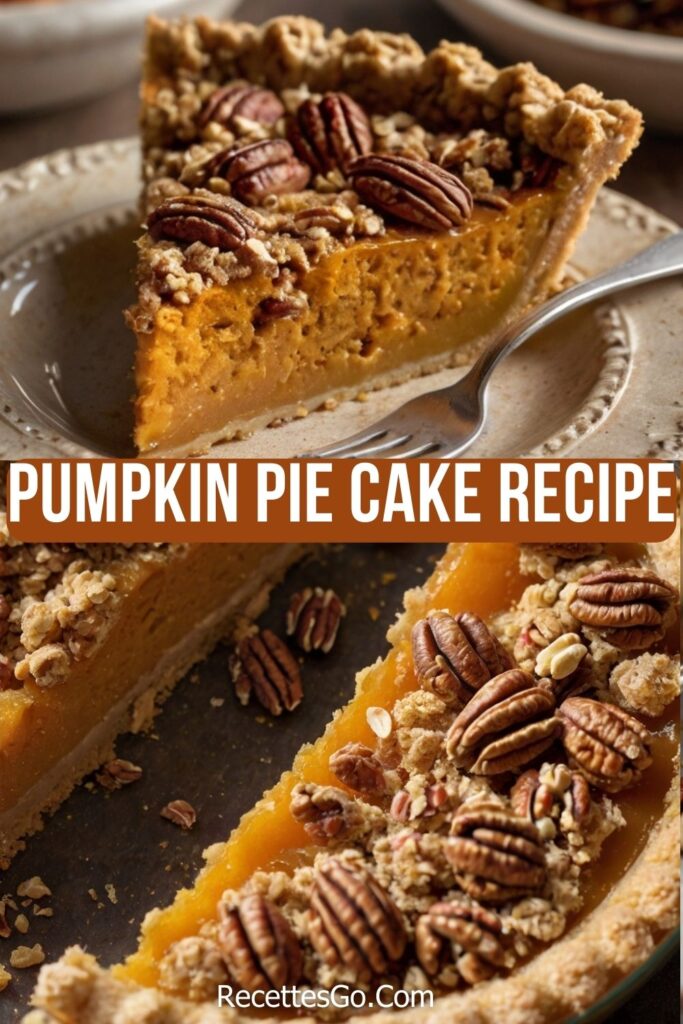 Ingredients for Pumpkin Pie Cake laid out on a kitchen counter, including pumpkin puree, yellow cake mix, eggs, and spices, ready to be mixed and baked.