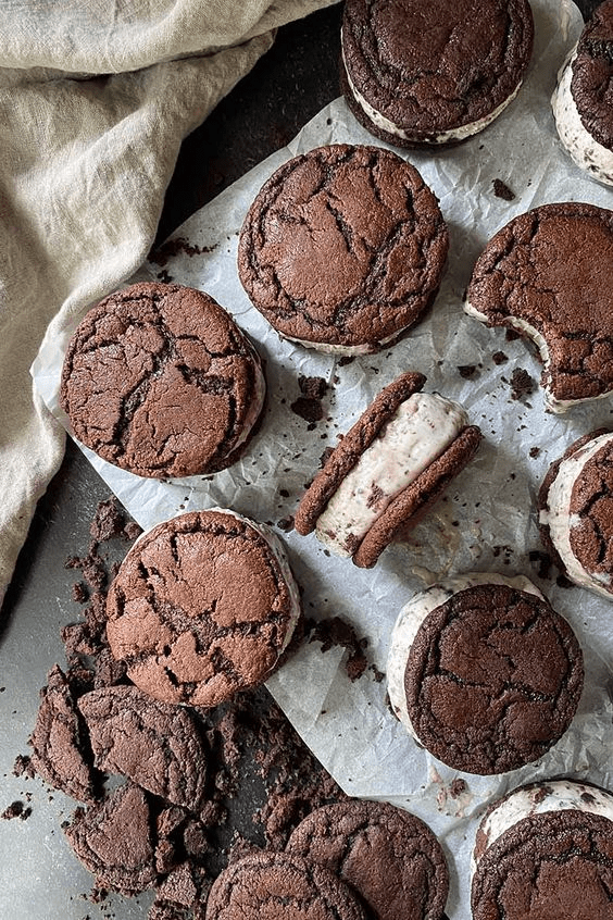 Chocolate Ice-Cream Sandwiches