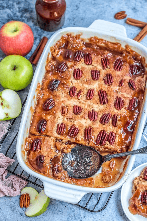 5-Ingredient Apple Berry Dump Cake
