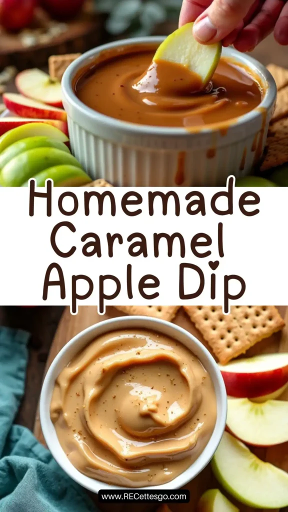 Classic dip served with a variety of apple slices and a touch of sea salt