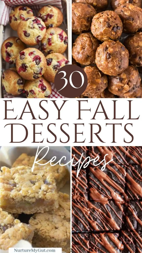 A selection of tempting fall desserts on a table, featuring vibrant autumn colors and textures, ideal for seasonal baking inspiration.