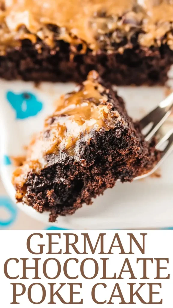 German Chocolate Poke Cake Recipe