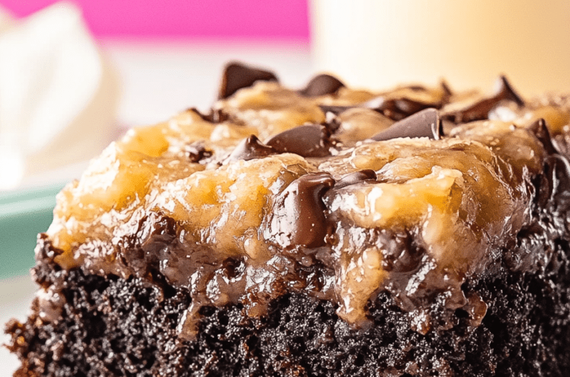 German Chocolate Poke Cake Recipe