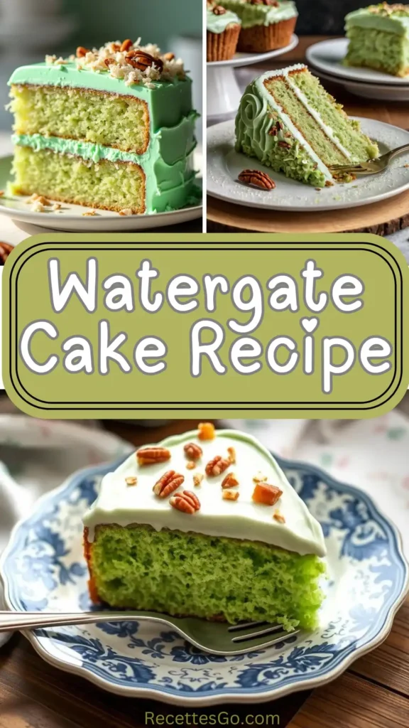 Irresistible Watergate Cake Recipe: Light, Fluffy Cake with Pineapple and Pecans