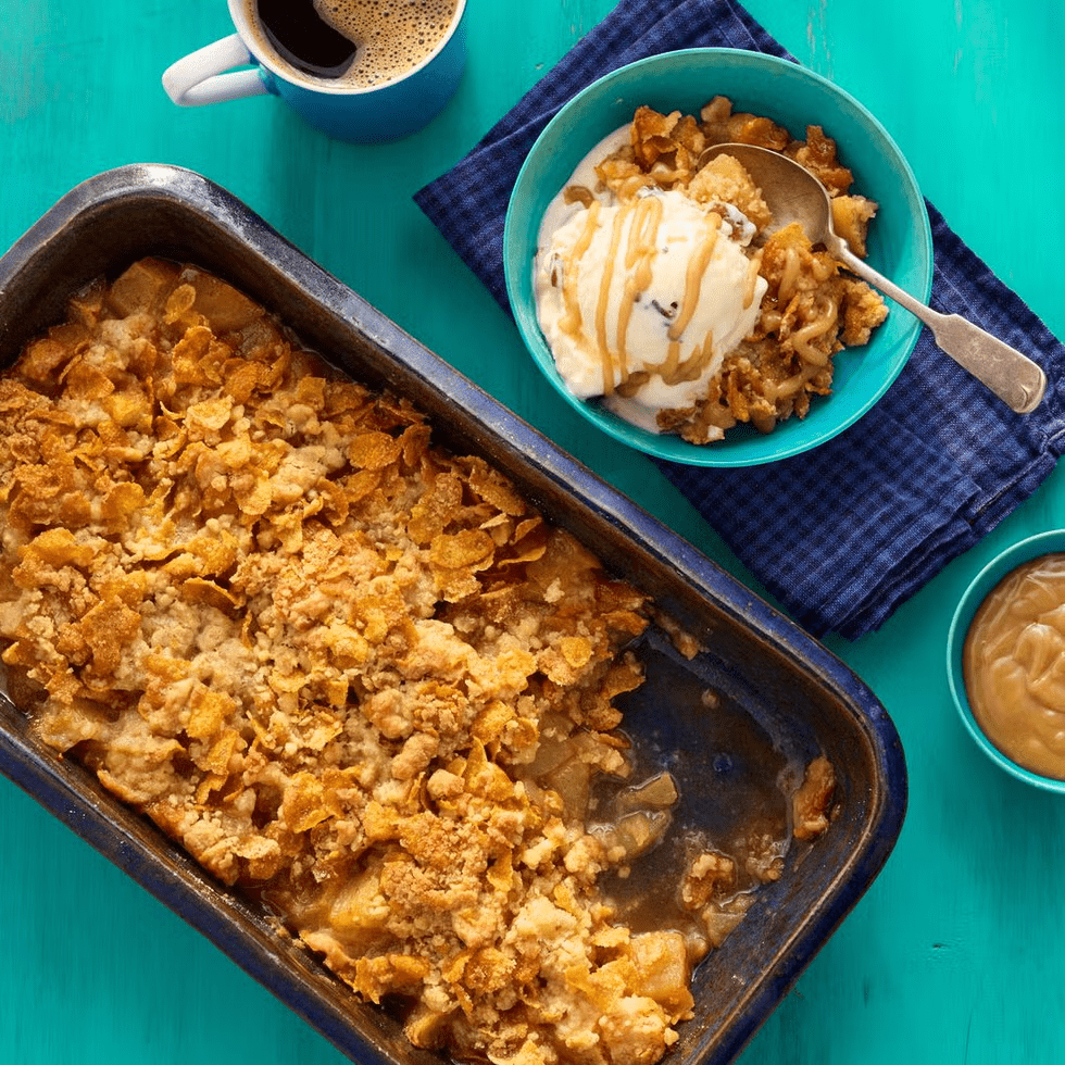 23. Butterscotch-Cornflake Apple Crisp