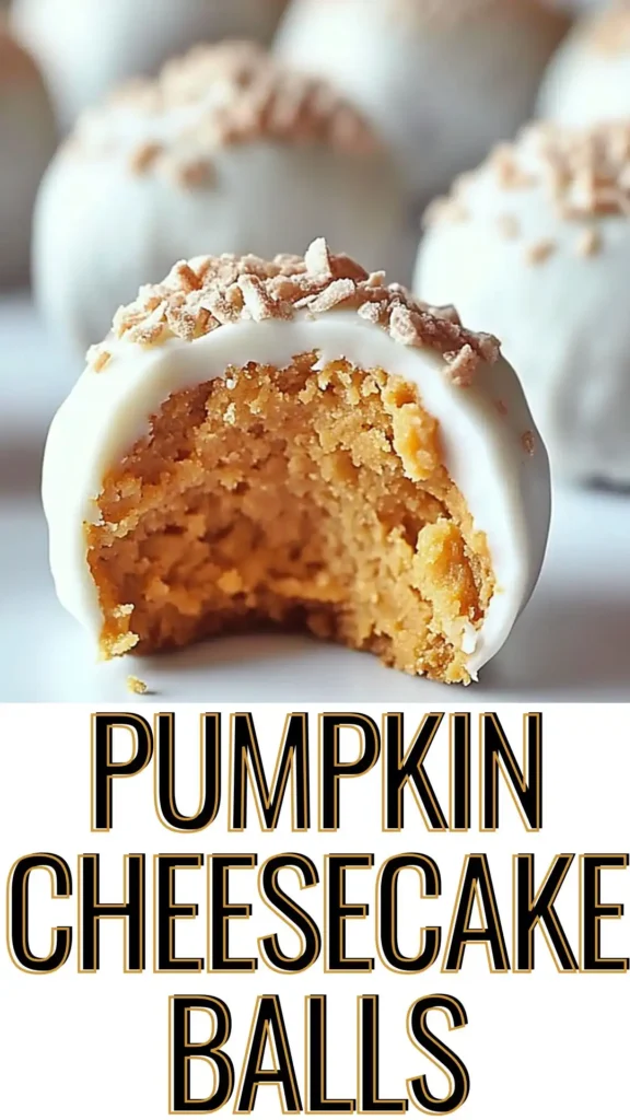 Pumpkin Cheesecake Balls