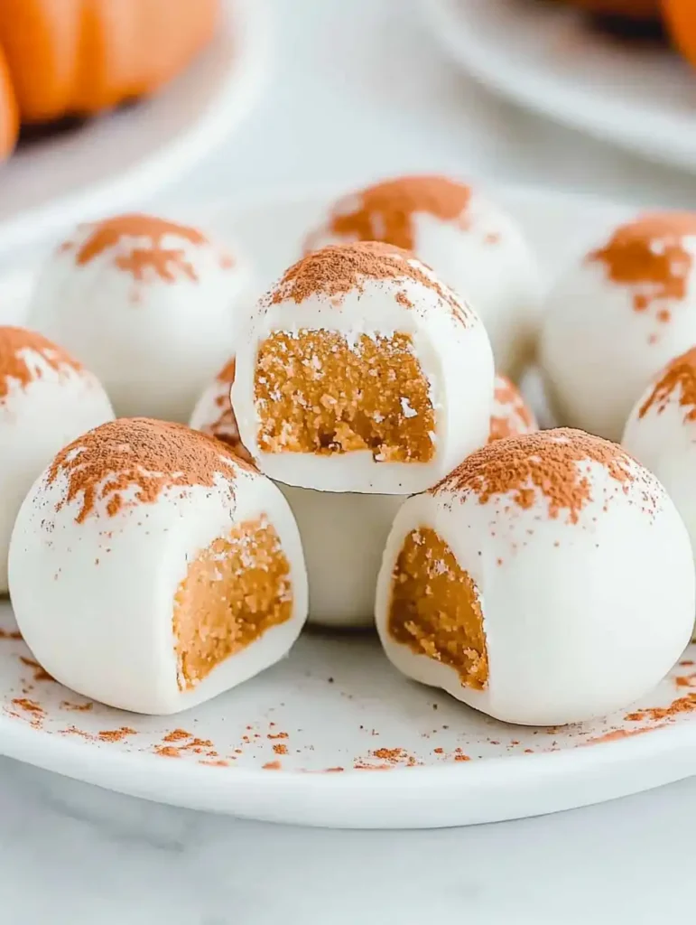 Pumpkin Cheesecake Balls Recipe No-Bake
