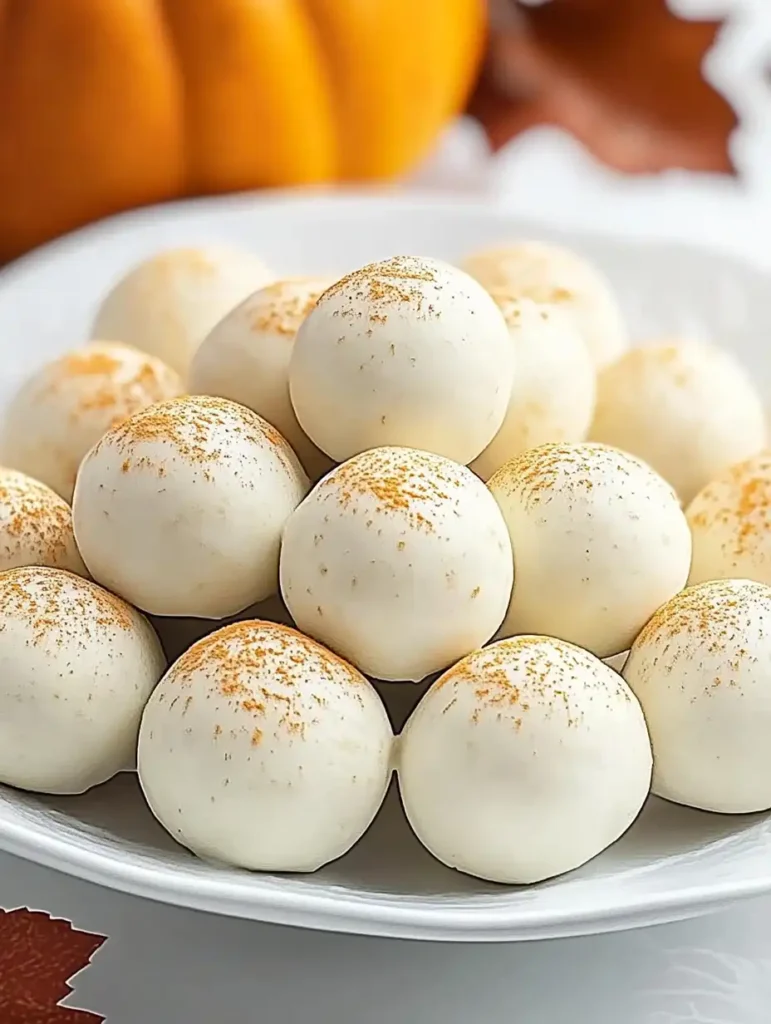 Pumpkin Cheesecake Balls No-Bake