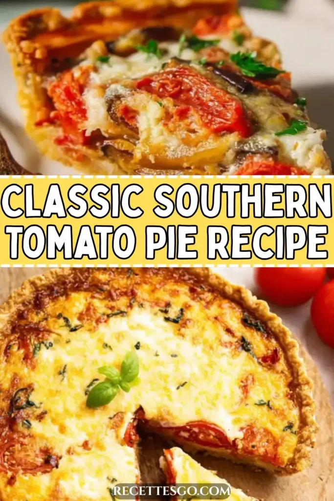 Classic Southern Tomato Pie Recipe | Easy Summer Dinner Idea