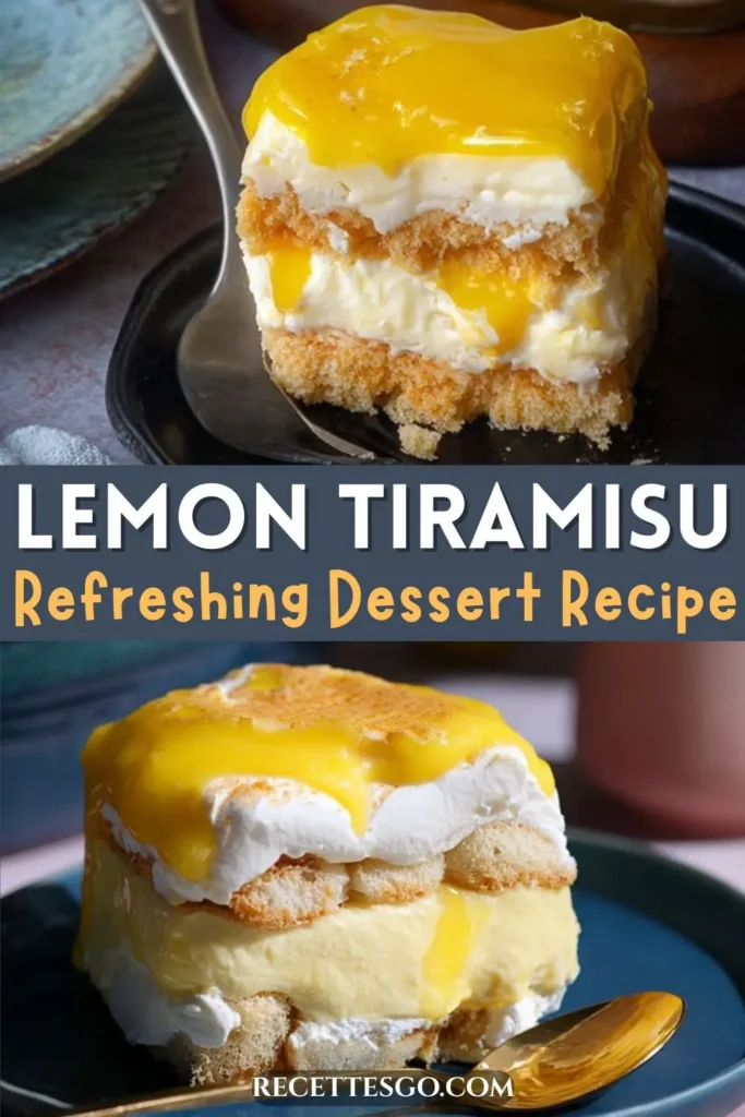 Refreshing Lemon Dessert – No Bake Lemon Tiramisu Recipe