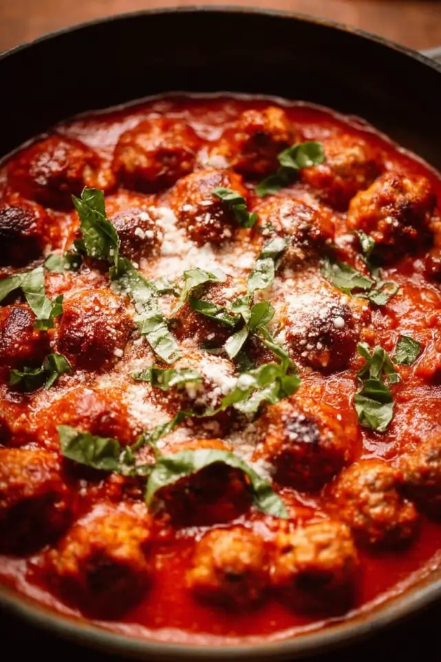 Easy Sausage Meatballs in Tomato Sauce – Fast & Flavorful Dinner Recipe