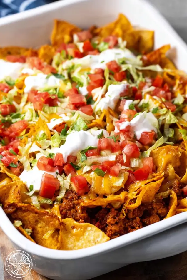 Best Walking Taco Casserole for Game Day | Frito Pie Crowd-Pleaser