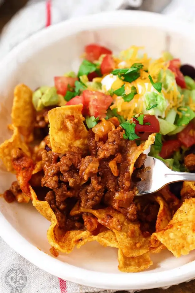 Best Walking Taco Casserole for Game Day | Frito Pie Crowd-Pleaser