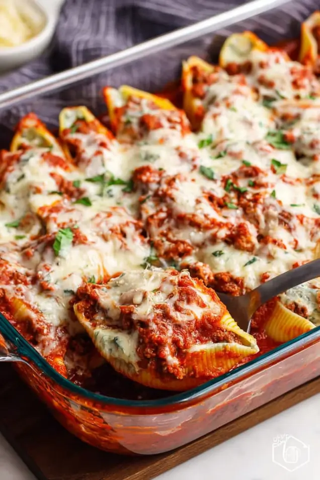 Easy Beef Stuffed Shells | 30-Minute Prep Weeknight Dinner