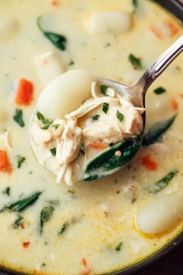 Looking for the best Chicken Gnocchi Soup recipe to warm your soul? This easy stovetop soup is the definition of comfort in a bowl. Made with fresh thyme, heavy cream, and pillowy gnocchi, it’s the perfect Fall recipe for the whole family. 