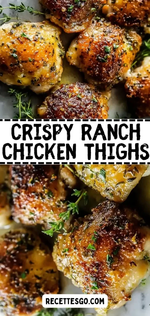 Crispy Ranch Chicken Thighs | Easy Weeknight Dinner Recipe
