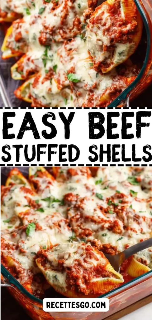 Easy Beef Stuffed Shells | 30-Minute Prep Weeknight Dinner