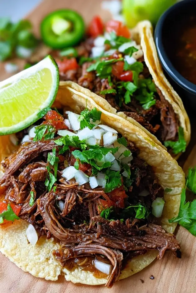 Level up your football Sunday snacks with this juicy Chipotle Barbacoa. Whether you’re making street tacos or nachos, this spicy shredded beef is a total winner for any party. 