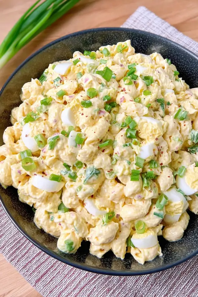 Creamy Deviled Egg Pasta Salad Recipe for Summer Picnics