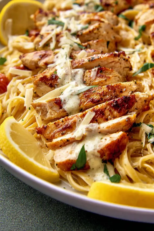 This creamy lemon chicken pasta recipe is the perfect weeknight meal! Tender chicken, zesty lemon, and perfectly cooked pasta make this lemon chicken and pasta dish irresistible.