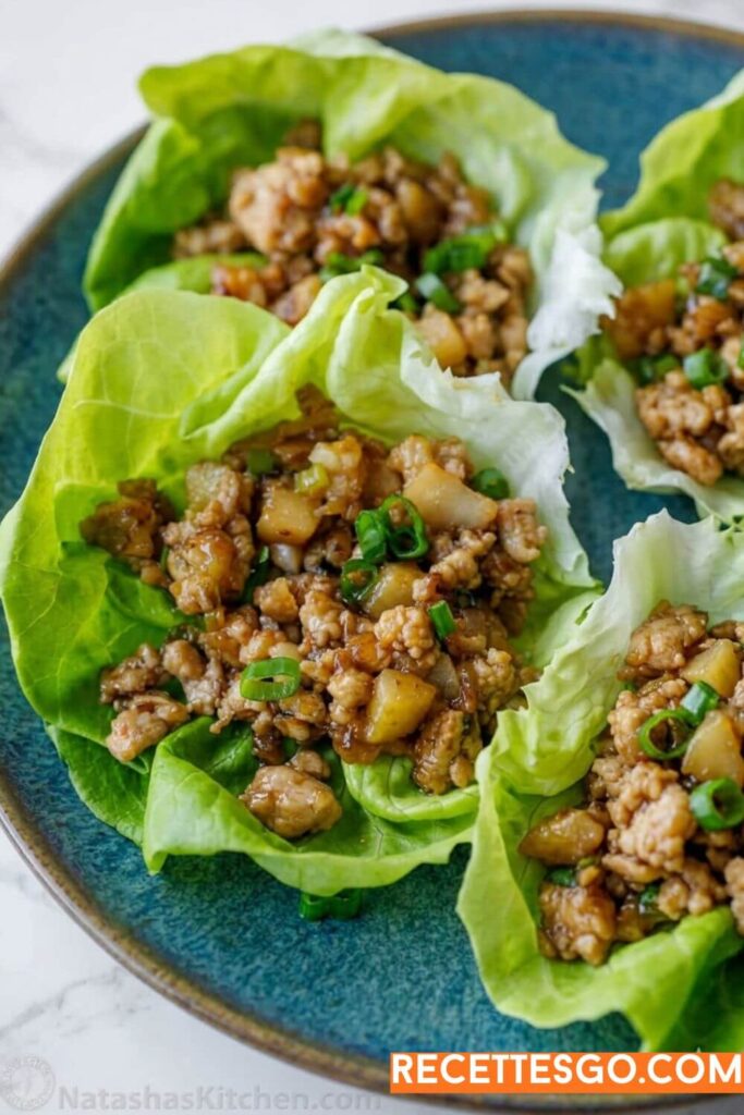 This Asian chicken lettuce wraps recipe is your new weeknight obsession. Savory, saucy ground chicken in crisp butter lettuce cups — ready in 25 minutes and tastes just like Chang's chicken lettuce wraps, but made right in your own kitchen. Save this one for busy nights all year round.