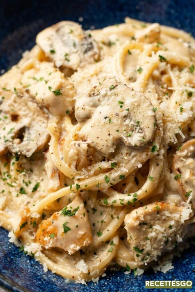 This Creamy Chicken and Mushroom Pasta is rich, cozy, and perfect for busy weeknights or comforting fall dinners.