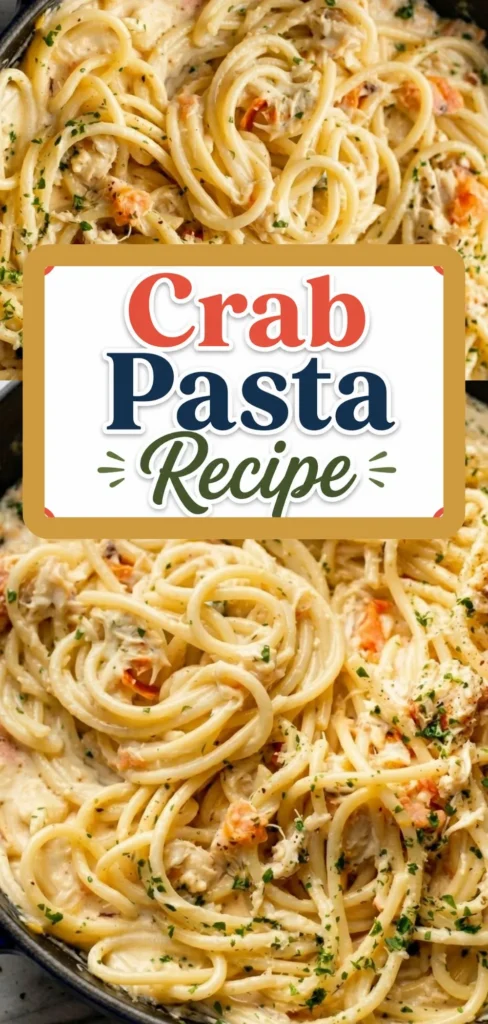 Try this flavorful Crab Pasta recipe with garlic butter, tender crab meat, and restaurant-style seafood pasta vibes.
