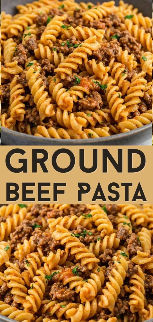 Ground Beef Pasta recipe